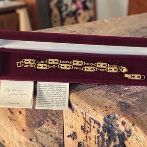 Camrose & Kross Jackie Kennedy Diamanté Paper Clip Bracelet W/Extension GP